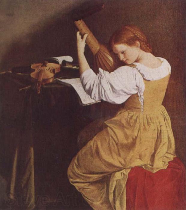 Orazio Gentileschi The Lute Player Spain oil painting art